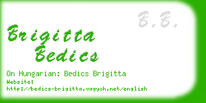 brigitta bedics business card